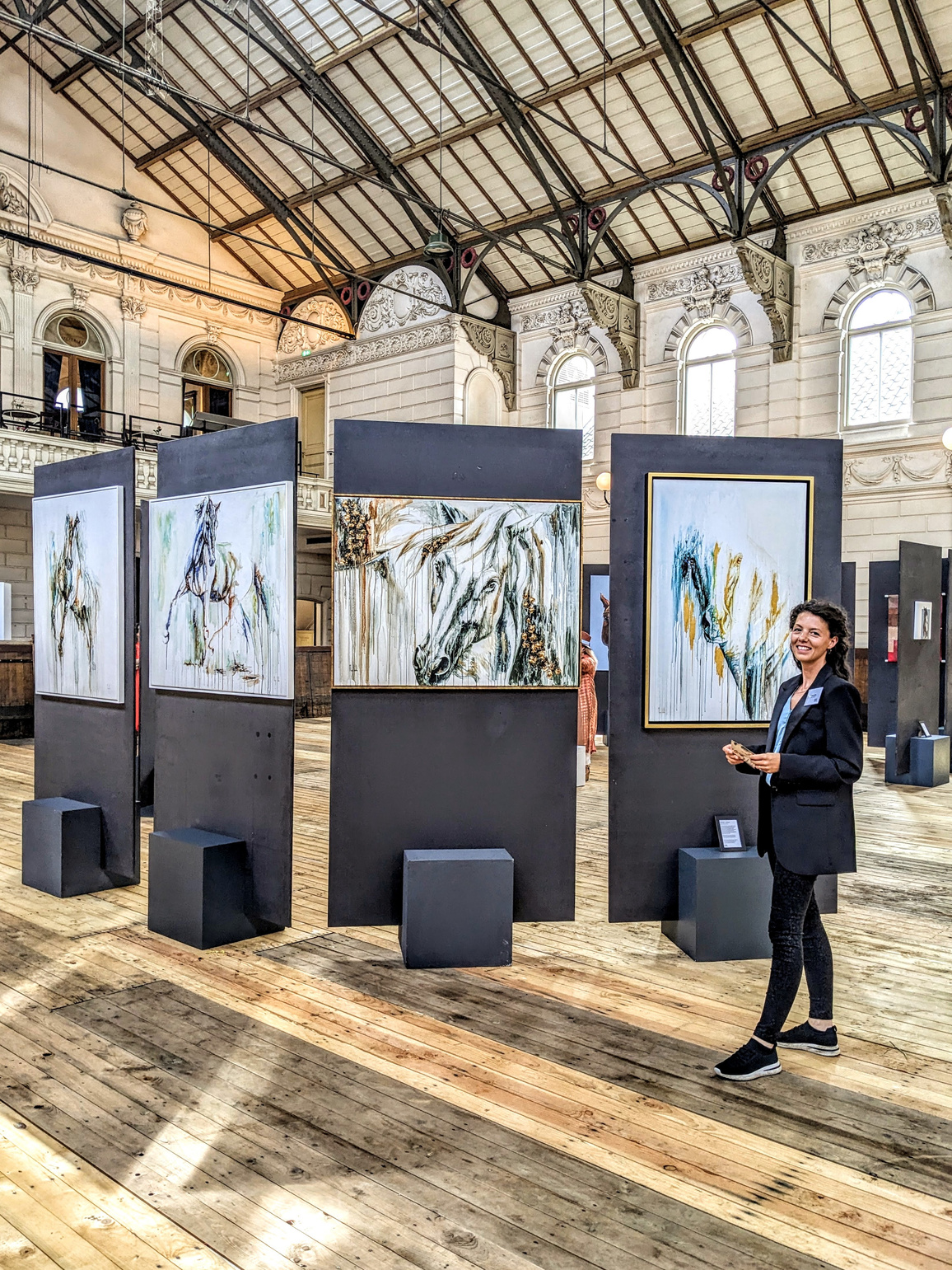 Marjo Lebbe's horse paintings on show at an exhibition